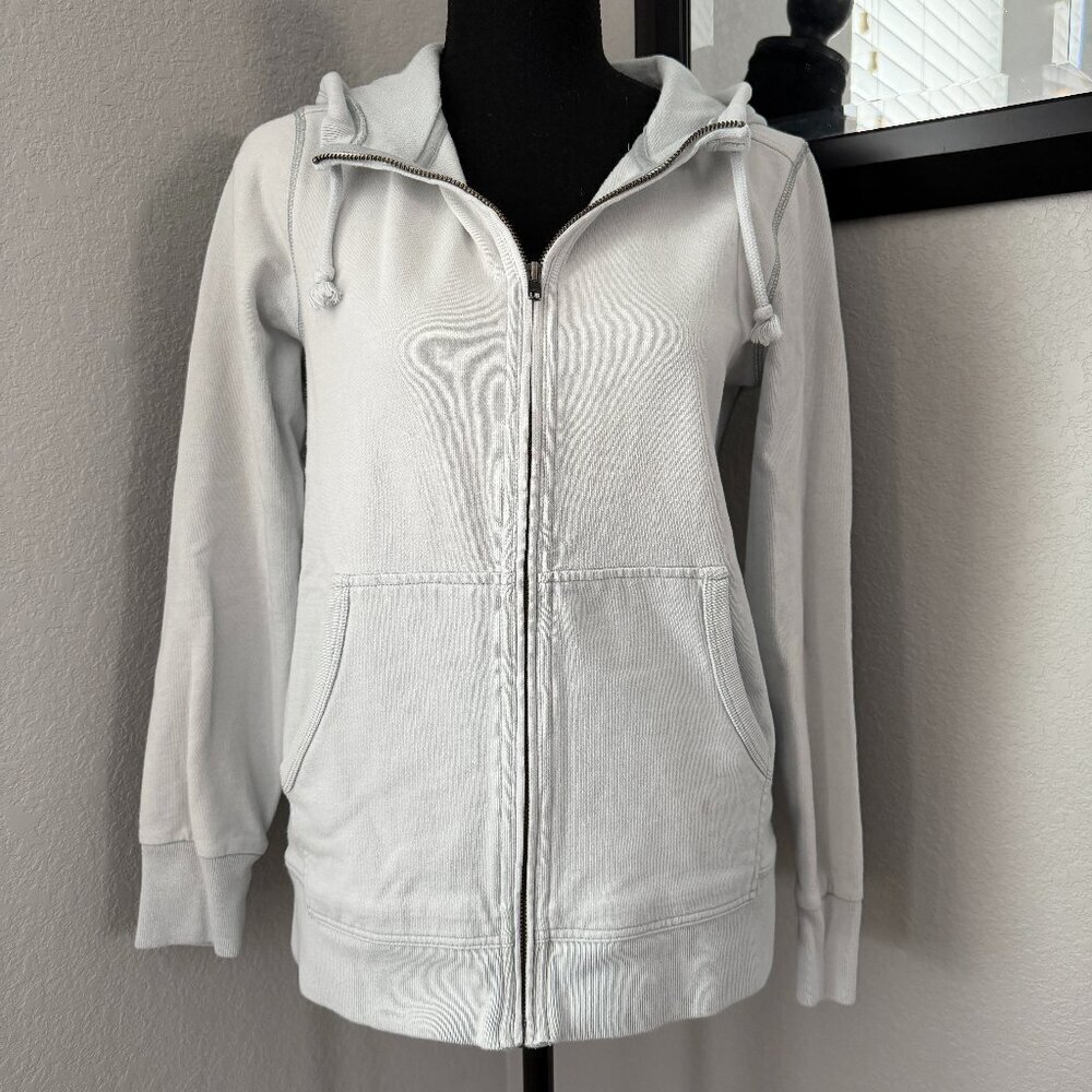 MADEWELL Full Zip Hoodie Sweatshirt Jacket Light Blue Small - Picture 3 of 14